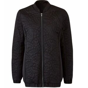 SIMPLY BE. CAPSULE STITCH DETAIL BOMBER JACKET - BLACK SIZE 12 (NEW WITH TAGS)